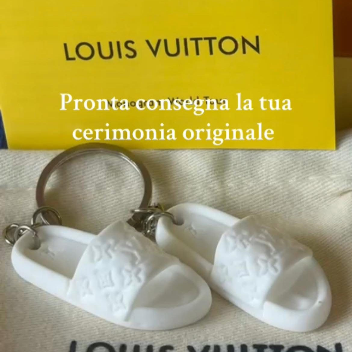 Bomboniera/portachiavi ciabattine LV